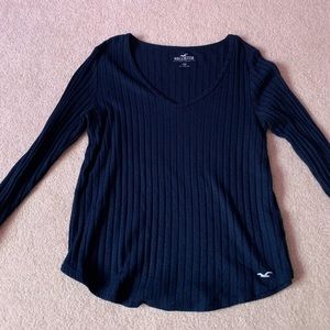 hollister navy blue sweater